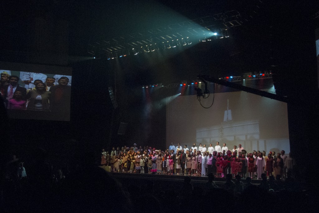 Un Legado de Fe y Sacrificio, evento cultural por la rededicación del Templo de la Ciudad de México en el teatro Metropolitan. México, D.F., 2015