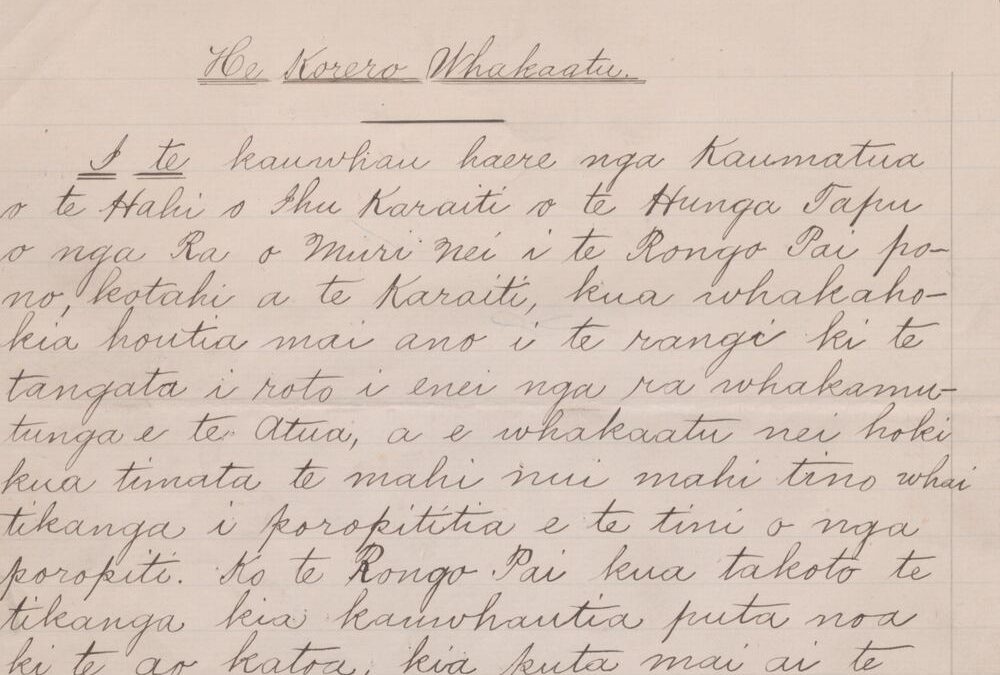 ¡Un tesoro descubierto! El manuscrito original del Libro de Mormón en maorí ahora está disponible en línea